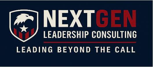 NextGen Leadership Consulting logo with eagle emblem.